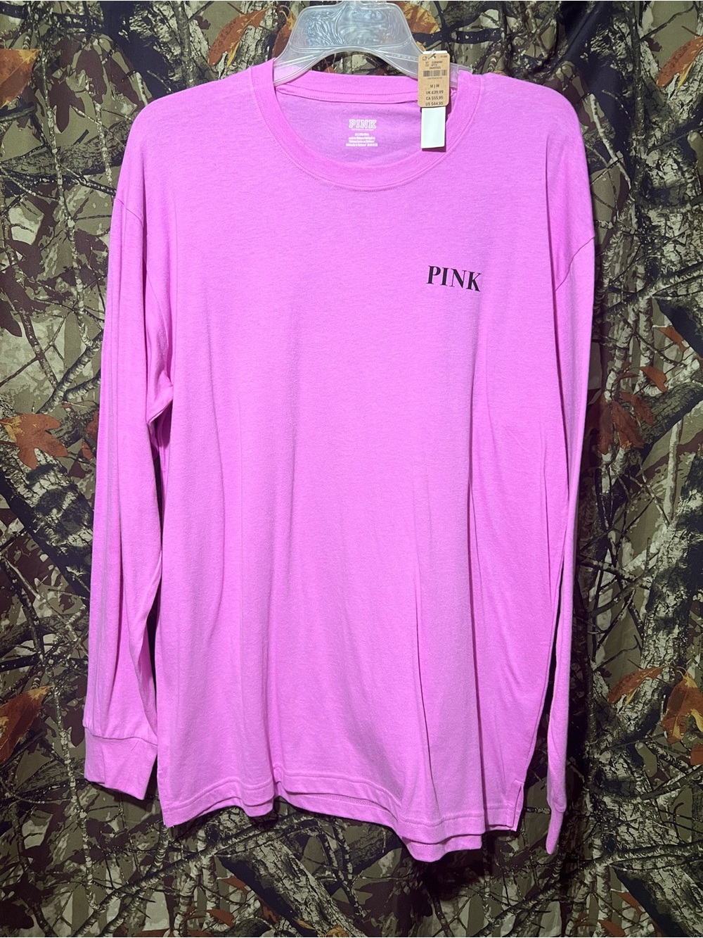 VS PINK campus long sleeve tee NWT